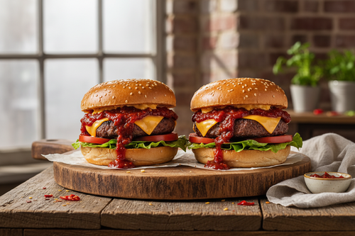 Burn Your Bum Chilli Relish Burgers