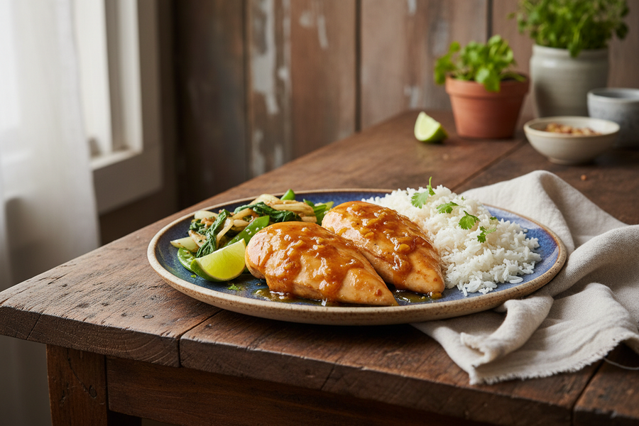 Carambola Chutney Glazed Chicken