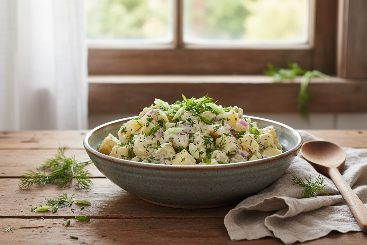 Choko Pickle Potato Salad