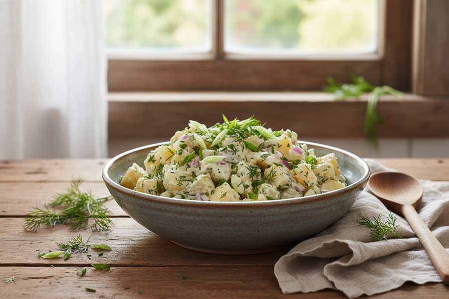 Choko Pickle Potato Salad