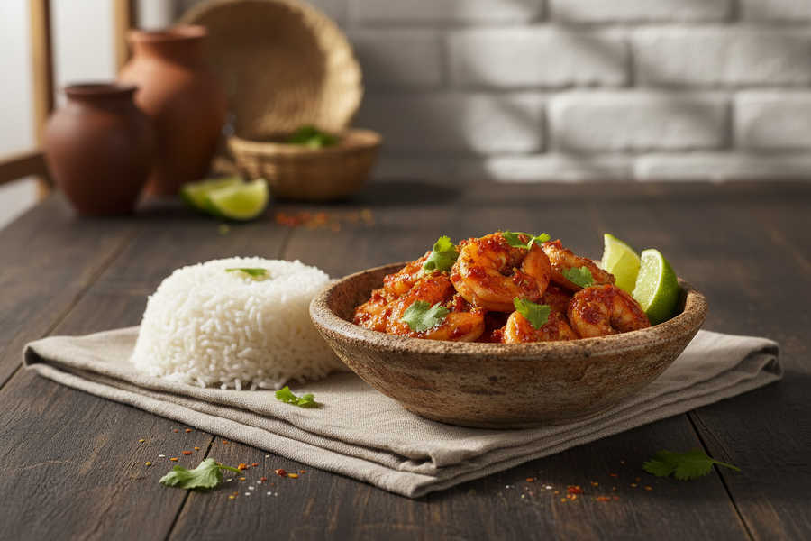 Hot Chilli Relish Prawns