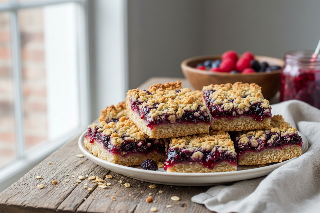 Jumbleberry Jam Crumble Bars