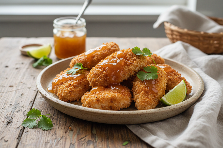 Pineapple Jam & Coconut Chicken