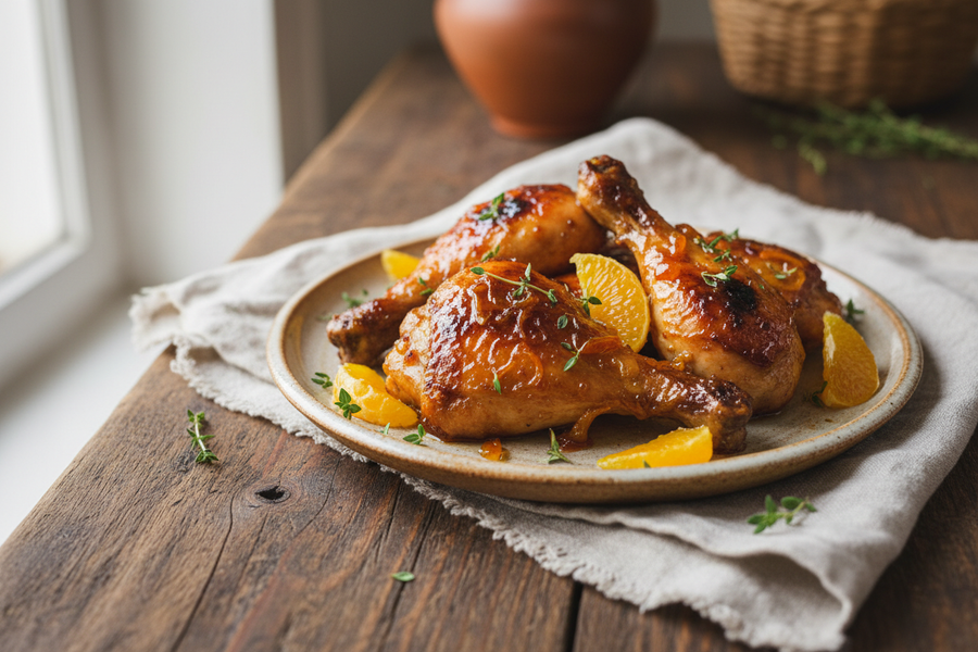Sticky Orange Marmalade Chicken